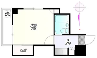 高木ハイツ【2階】の間取り