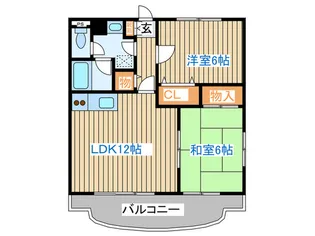 コピス南仙台【1階】の間取り