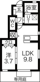 Brooklyn(ブルックリン)【1階】の間取り