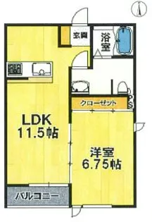 TAILOR3番館【1階】の間取り