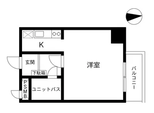 東海神楽坂マンション【3階】の間取り
