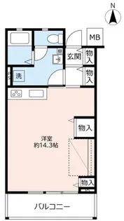 UR高槻・阿武山八番街【5階】の間取り