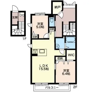 コリーナ・ヴェルデI【2階】の間取り