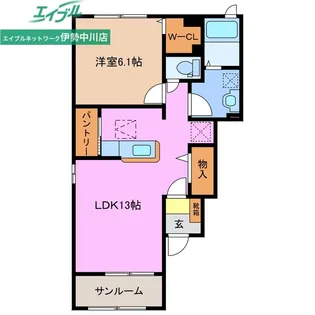 グランドール AOYAMA B【1階】の間取り