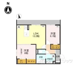 エクシード2【1階】の間取り