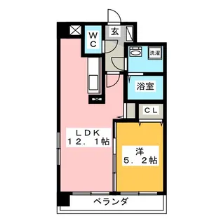 ライフコート丸之内【2階】の間取り