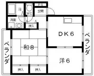 エステートモモ【1階】の間取り