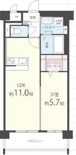 サンスクエアII【3階】の間取り