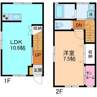 メゾネットIII【1階】の間取り