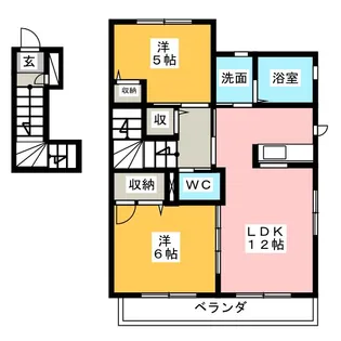 Le lis しぶみ【2階】の間取り