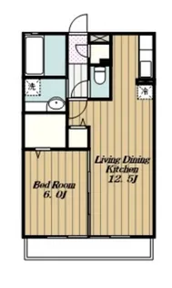 フォレストヒルズ【1階】の間取り