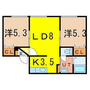 ファミーユ・アベニュー【1階】の間取り