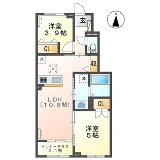 リラ・コンフィ【1階】の間取り