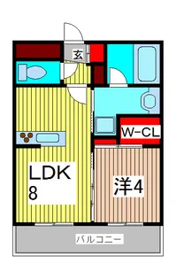 スタジオデン西川口【2階】の間取り