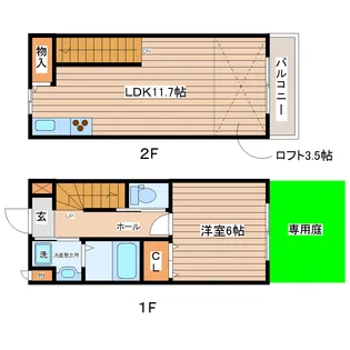プリヴェール中山の間取り