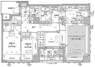 グランスイート広尾【6階】の間取り