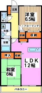 コンフォール武蔵野【2階】の間取り