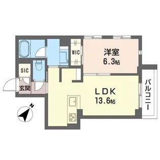 リーチェ経堂【1階】の間取り