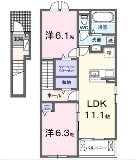 サンセールIX【2階】の間取り