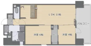 Vievle靭公園Q【2階】の間取り