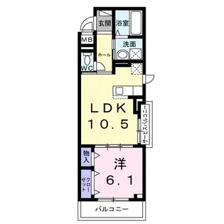 ロンフルール【2階】の間取り