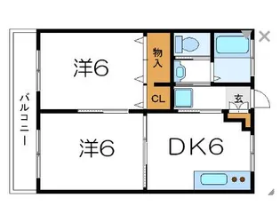 仁幸マンション【3階】の間取り