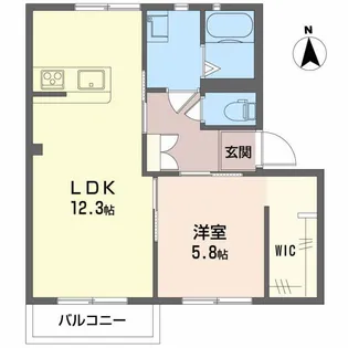 フォーレスENDO B【2階】の間取り