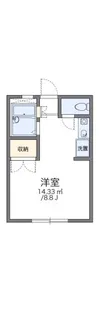 レオパレスみらい【2階】の間取り