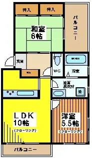 メゾン西原【2階】の間取り