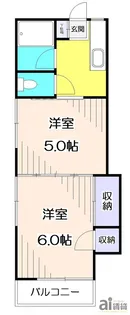 サニーハイツ【1階】の間取り
