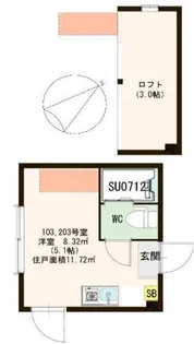 コーポ北池袋【2階】の間取り