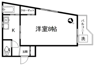 コスモス東中野【3階】の間取り