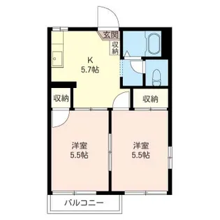 SHM けやき パーク ハイツ【2階】の間取り