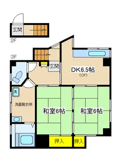 清田アパートの間取り