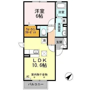 コモライズ新井田西A・B【1階】の間取り