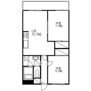エステートピア小山III【2階】の間取り