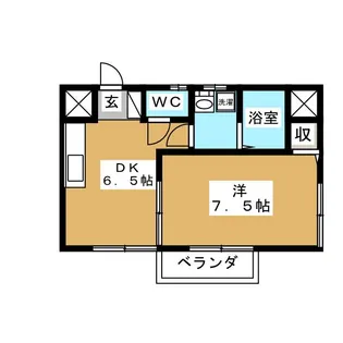 パールハイツA【2階】の間取り