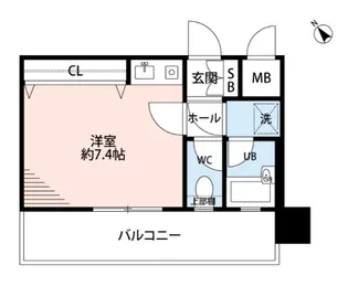 ダイナコート大博通り【2階】の間取り