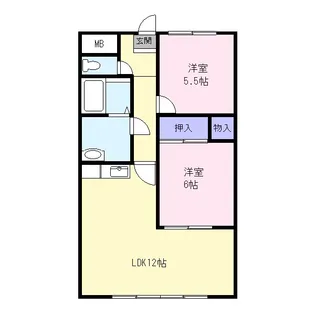 クリヴィアミニアタ【1階】の間取り