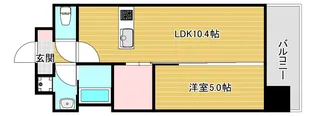 ATKレジデンスなんば【5階】の間取り