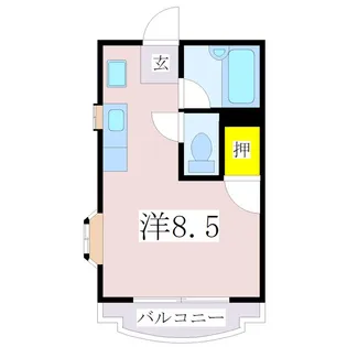 エスペール21鴨池【5階】の間取り