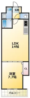 Halu江坂東【6階】の間取り