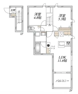 マリスタ大門の間取り