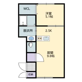 キューブII【1階】の間取り