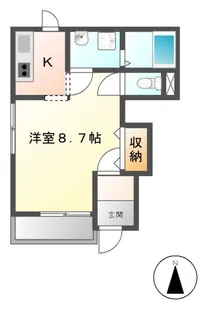 アムール平須【1階】の間取り