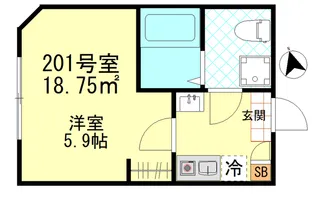 仮称松島新築9世帯【2階】の間取り