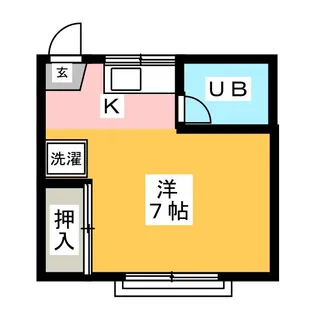 ハイツイイジマ【2階】の間取り