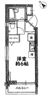 ヒルサイド大崎【3階】の間取り
