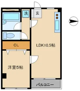 シャトレーゼ【3階】の間取り