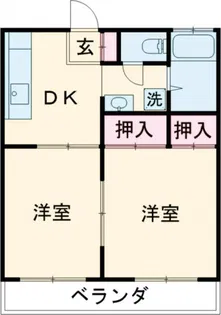 北方ハイツ【2階】の間取り